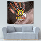 Fire Burning Together NAIDOC 2024 Tapestry Indigenous Art