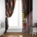 Fire Burning Together NAIDOC 2024 Window Curtain Indigenous Art