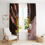 Fire Burning Together NAIDOC 2024 Window Curtain Indigenous Art