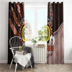 Fire Burning Together NAIDOC 2024 Window Curtain Indigenous Art
