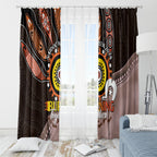 Fire Burning Together NAIDOC 2024 Window Curtain Indigenous Art