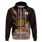 Fire Burning Together NAIDOC 2024 Zip Hoodie Indigenous Art