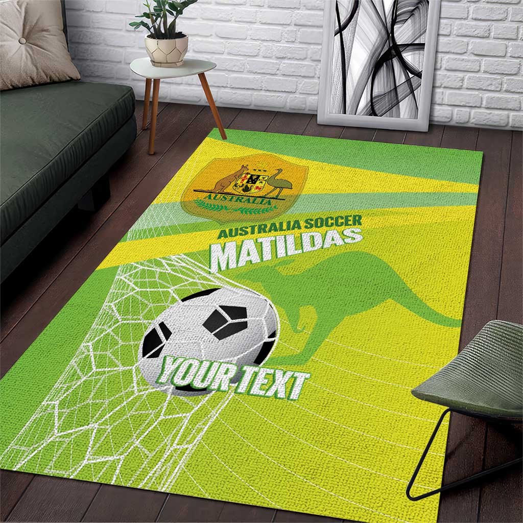 Custom Australia Soccer 2026 Area Rug Come On Matildas