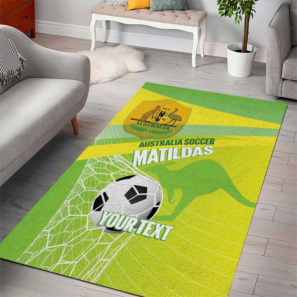 Custom Australia Soccer 2026 Area Rug Come On Matildas