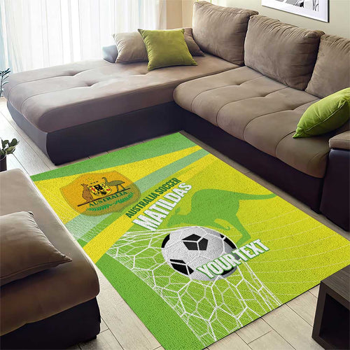 Custom Australia Soccer 2026 Area Rug Come On Matildas