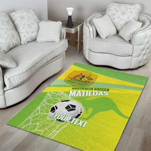 Custom Australia Soccer 2026 Area Rug Come On Matildas