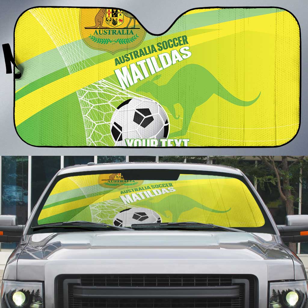 Custom Australia Soccer 2026 Auto Sun Shade Come On Matildas
