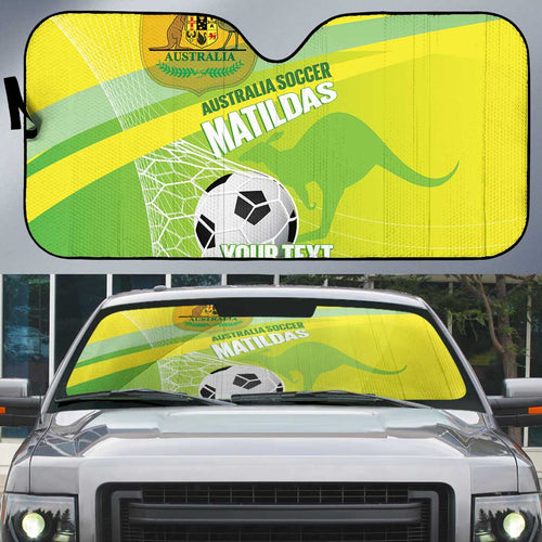 Custom Australia Soccer 2026 Auto Sun Shade Come On Matildas