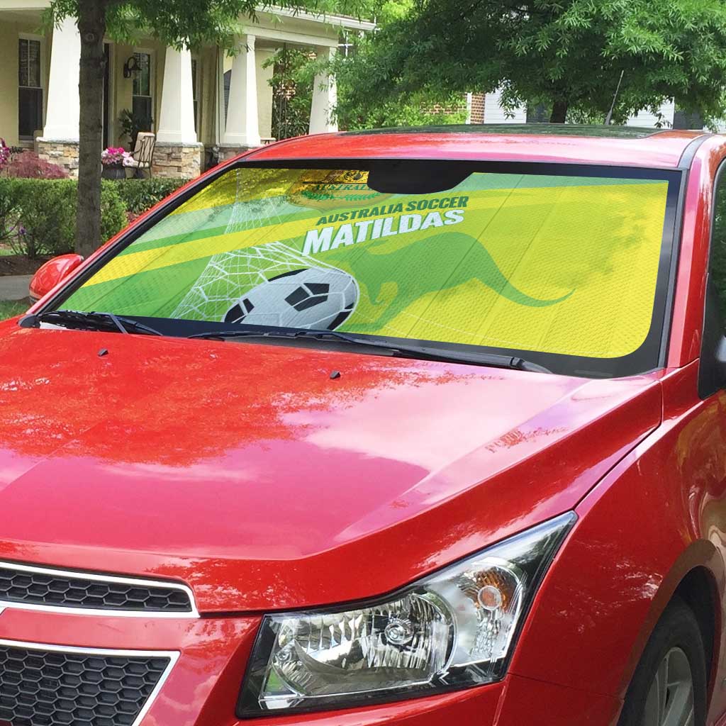 Custom Australia Soccer 2026 Auto Sun Shade Come On Matildas