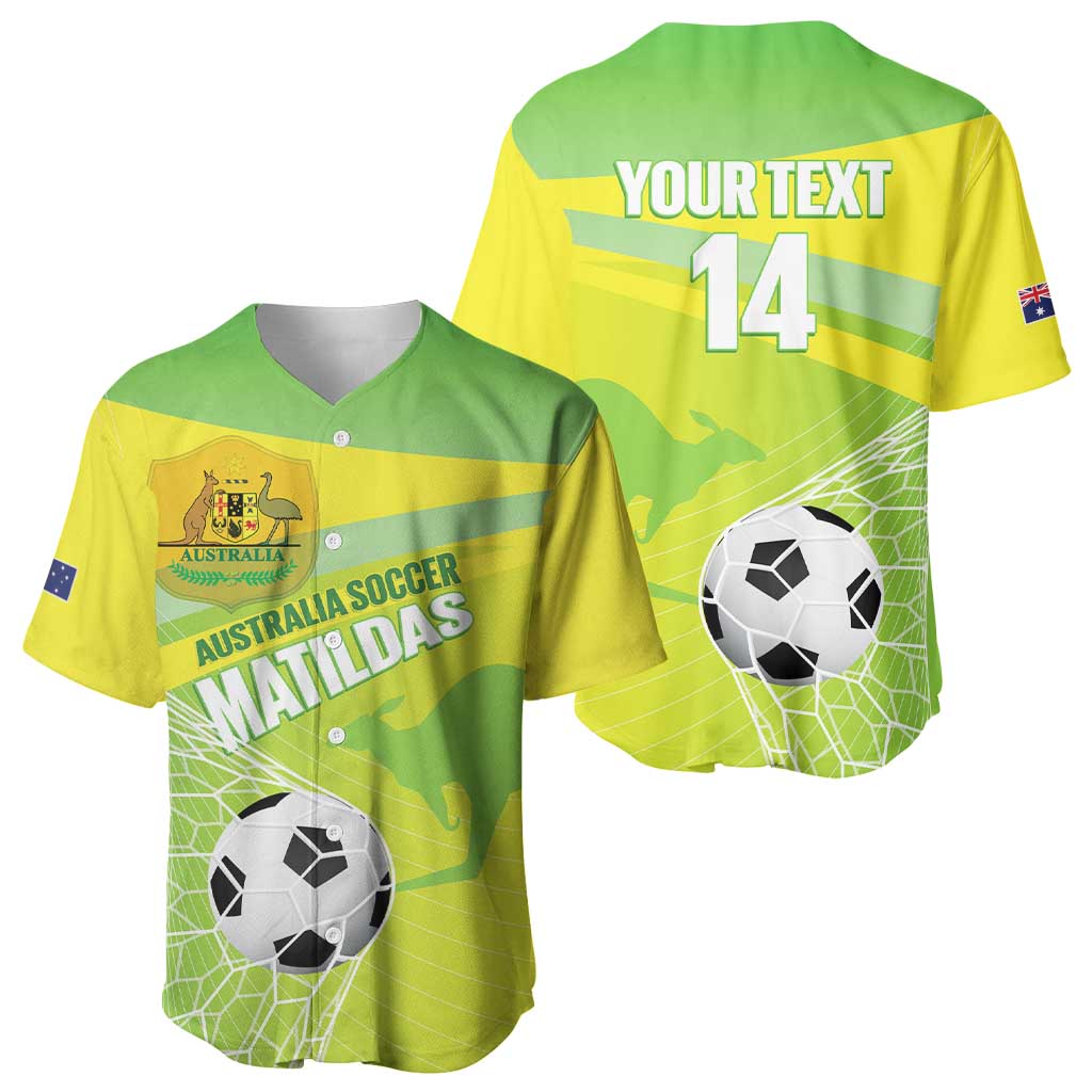 Custom Australia Soccer 2026 Baseball Jersey Come On Matildas