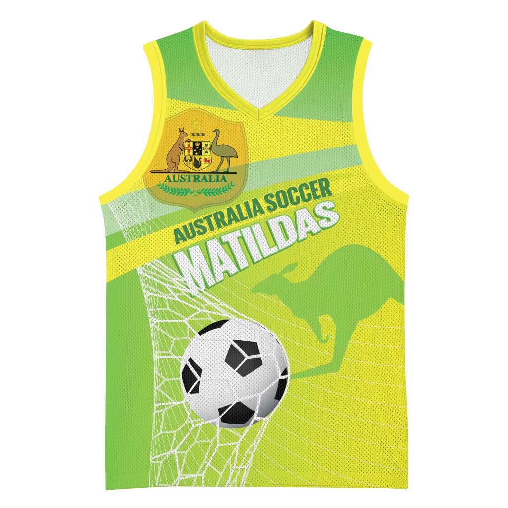 Custom Australia Soccer 2026 Basketball Jersey Come On Matildas