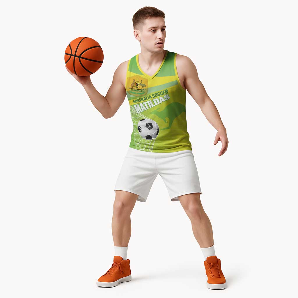 Custom Australia Soccer 2026 Basketball Jersey Come On Matildas