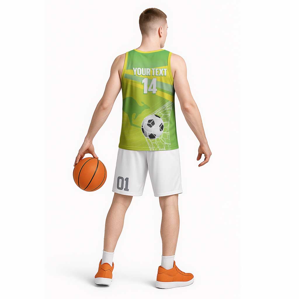 Custom Australia Soccer 2026 Basketball Jersey Come On Matildas