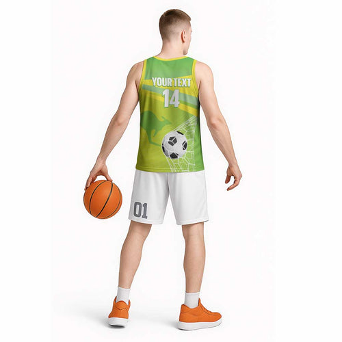 Custom Australia Soccer 2026 Basketball Jersey Come On Matildas