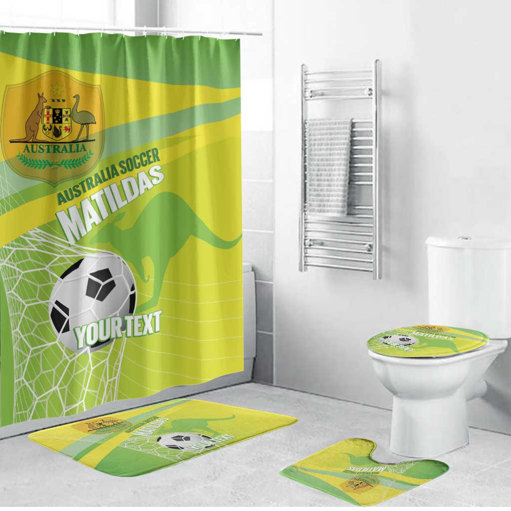 Custom Australia Soccer 2026 Bathroom Set Come On Matildas