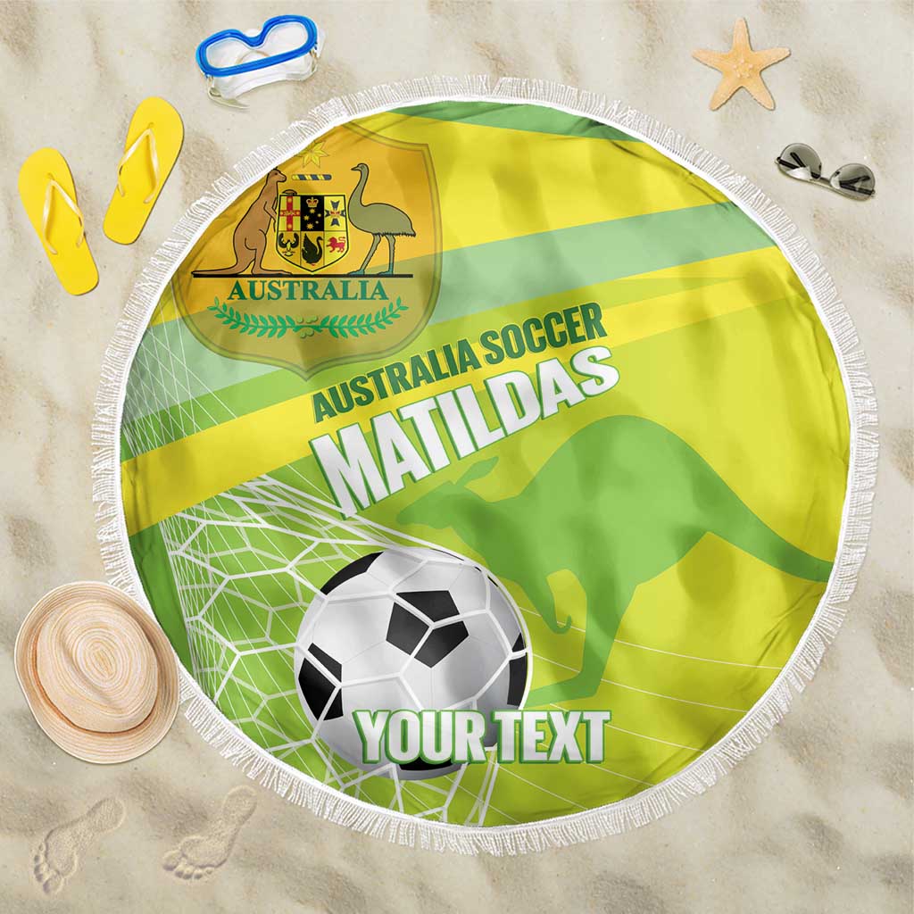 Custom Australia Soccer 2026 Beach Blanket Come On Matildas