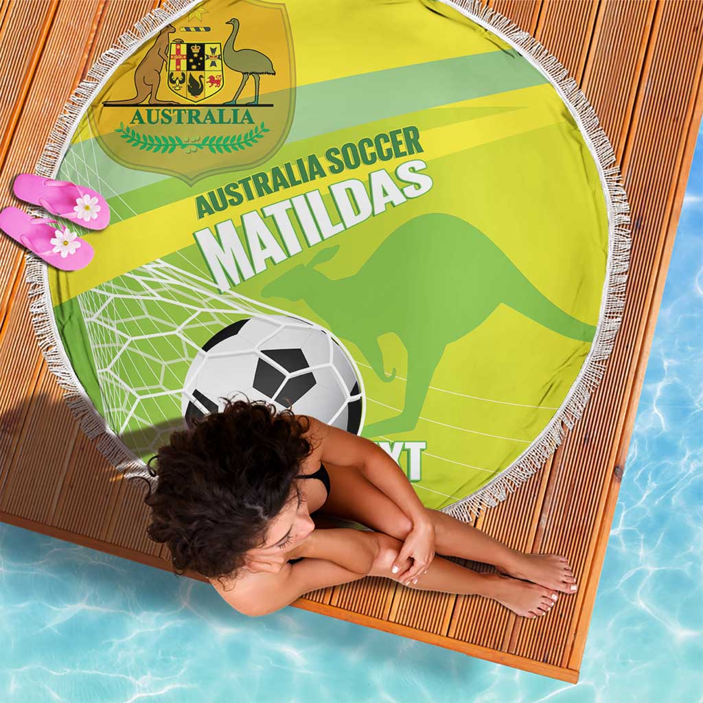 Custom Australia Soccer 2026 Beach Blanket Come On Matildas