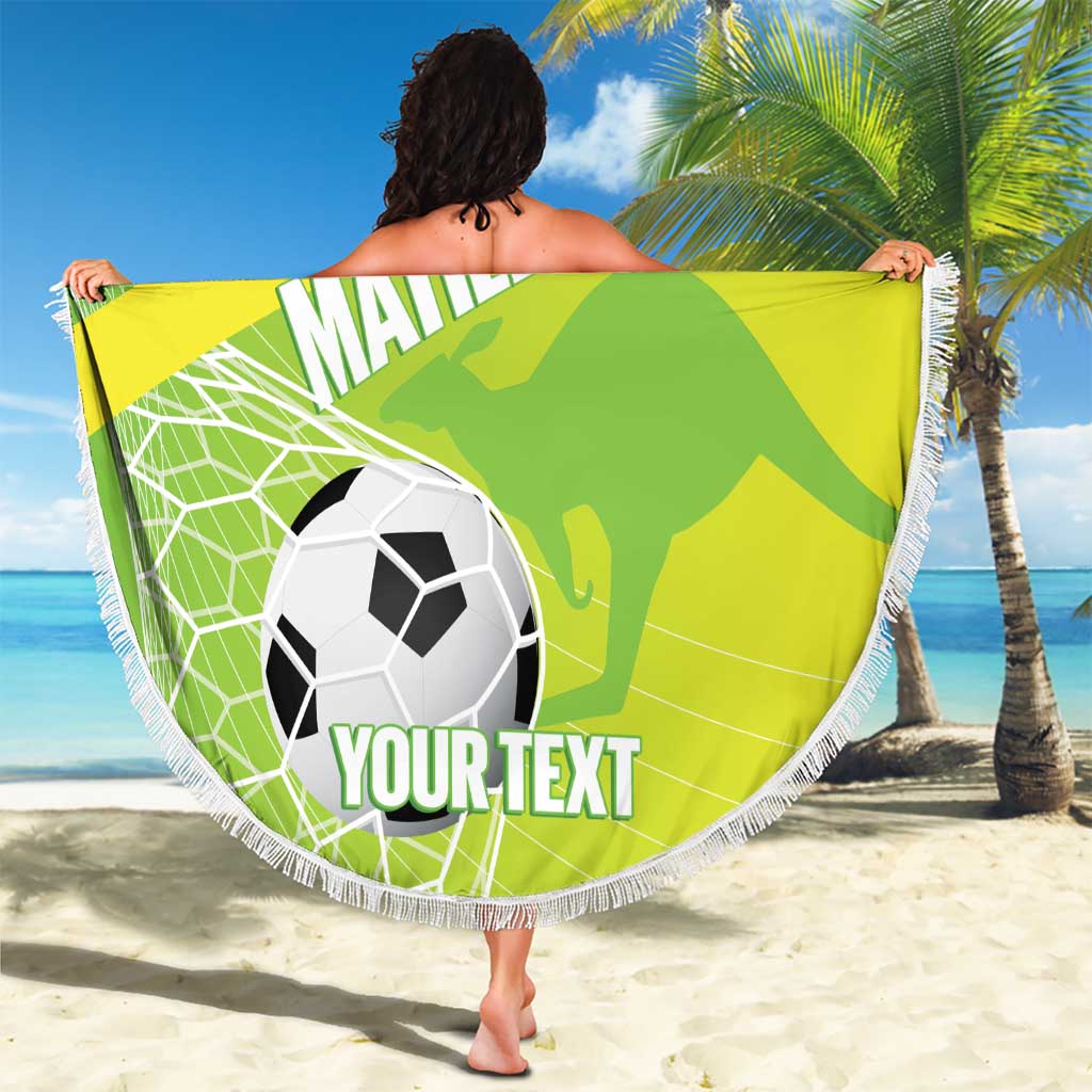 Custom Australia Soccer 2026 Beach Blanket Come On Matildas