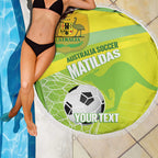 Custom Australia Soccer 2026 Beach Blanket Come On Matildas
