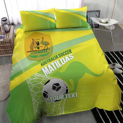 Custom Australia Soccer 2026 Bedding Set Come On Matildas