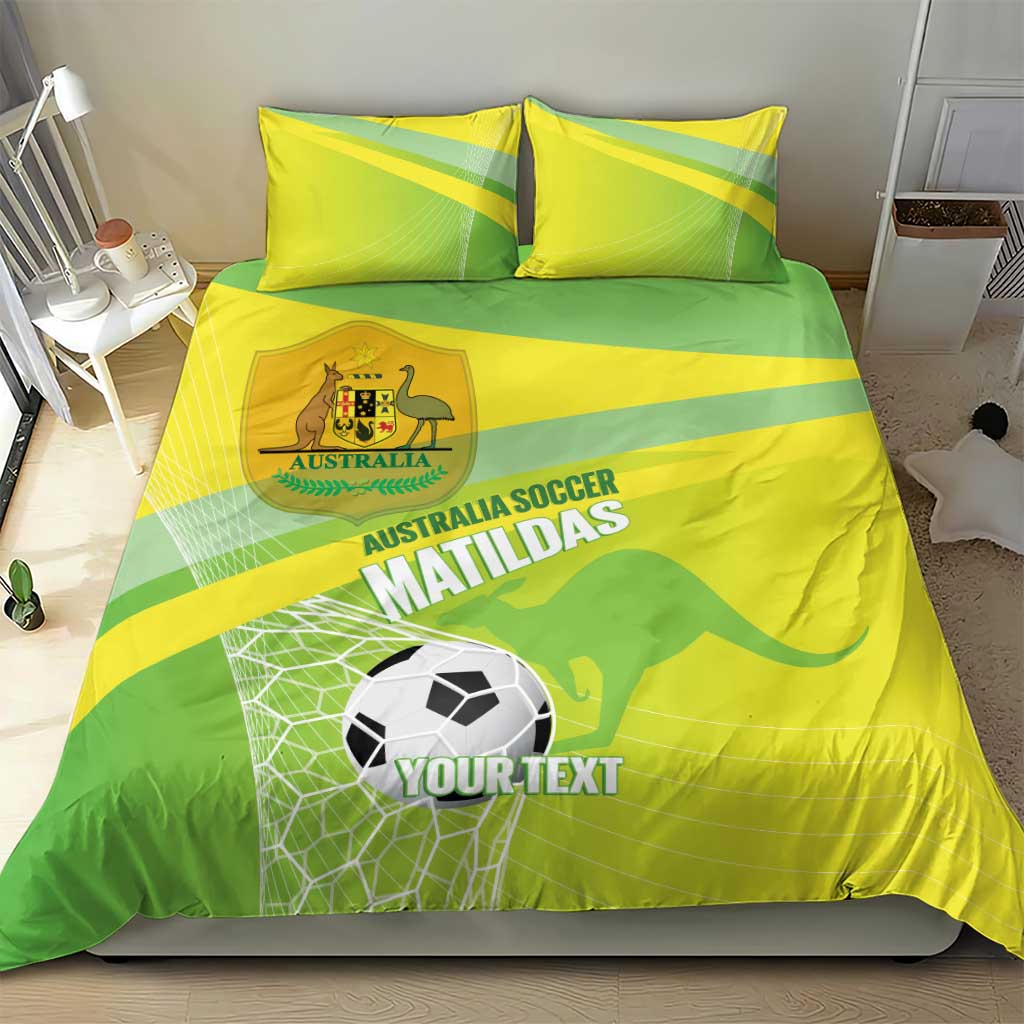 Custom Australia Soccer 2026 Bedding Set Come On Matildas