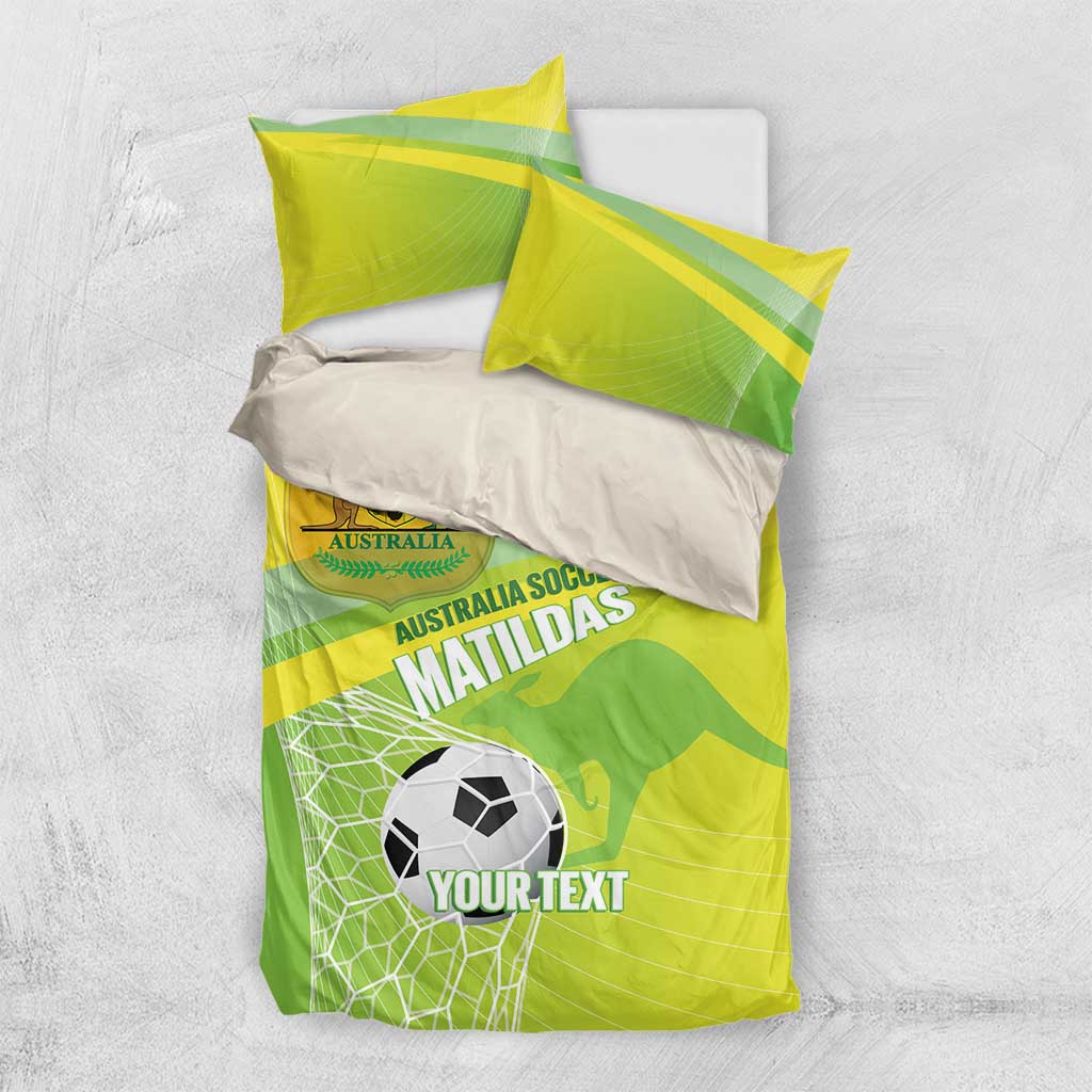 Custom Australia Soccer 2026 Bedding Set Come On Matildas