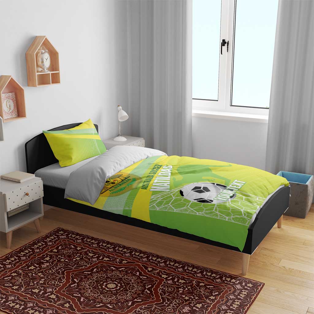 Custom Australia Soccer 2026 Bedding Set Come On Matildas