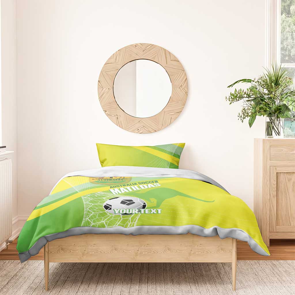 Custom Australia Soccer 2026 Bedding Set Come On Matildas