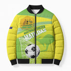 Custom Australia Soccer 2026 Bomber Puffer Jacket Come On Matildas