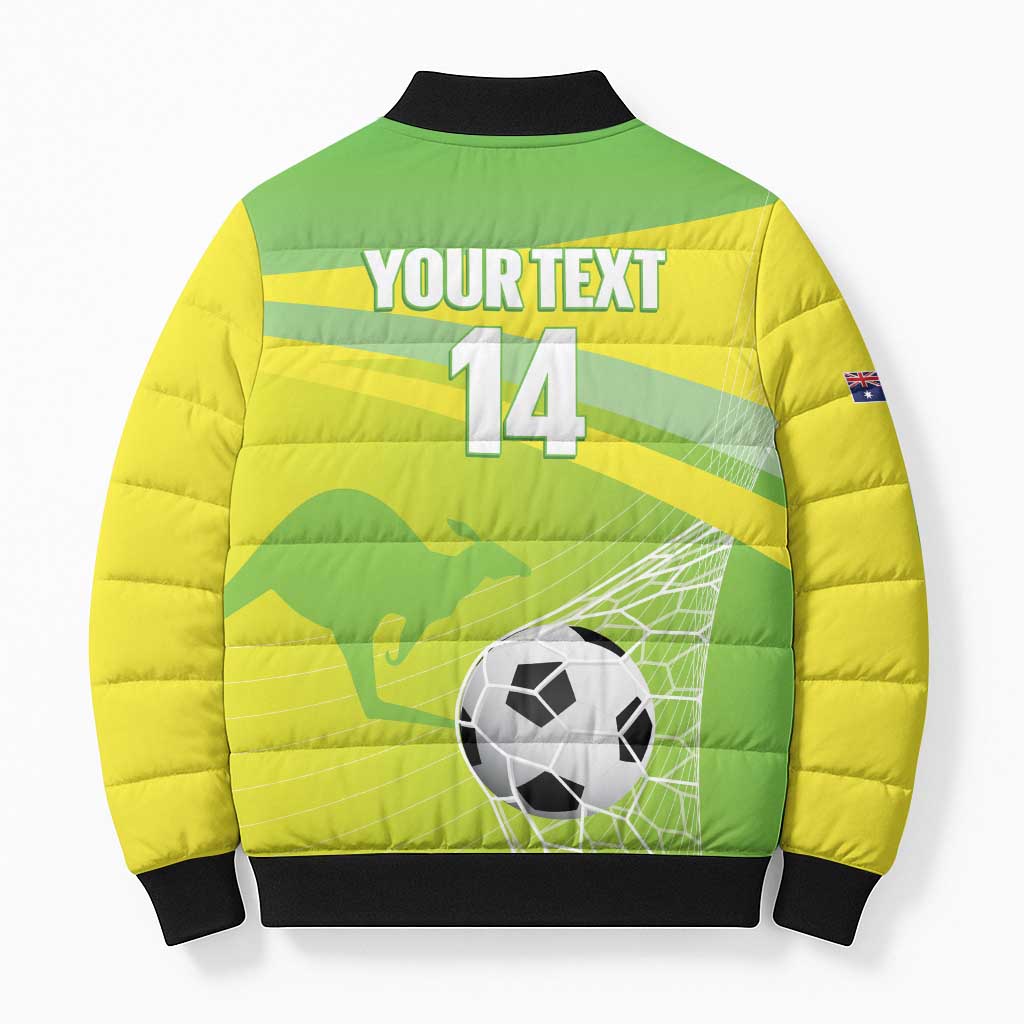 Custom Australia Soccer 2026 Bomber Puffer Jacket Come On Matildas