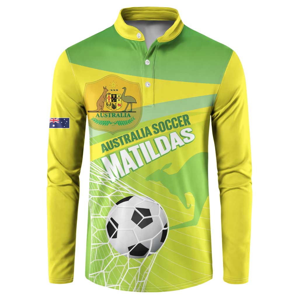 Custom Australia Soccer 2026 Button Sweatshirt Come On Matildas