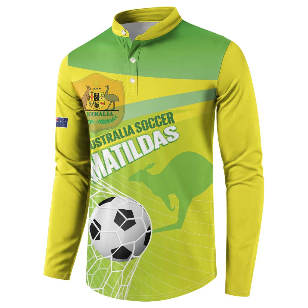 Custom Australia Soccer 2026 Button Sweatshirt Come On Matildas