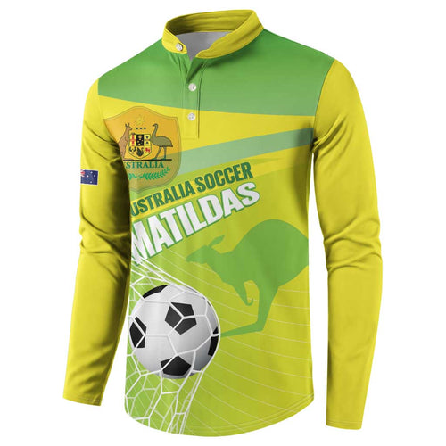 Custom Australia Soccer 2026 Button Sweatshirt Come On Matildas