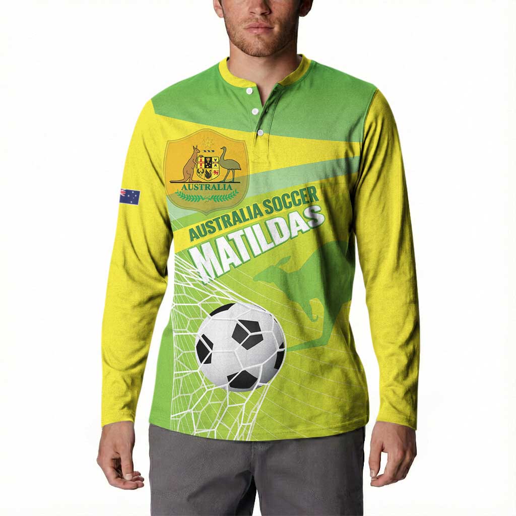 Custom Australia Soccer 2026 Button Sweatshirt Come On Matildas
