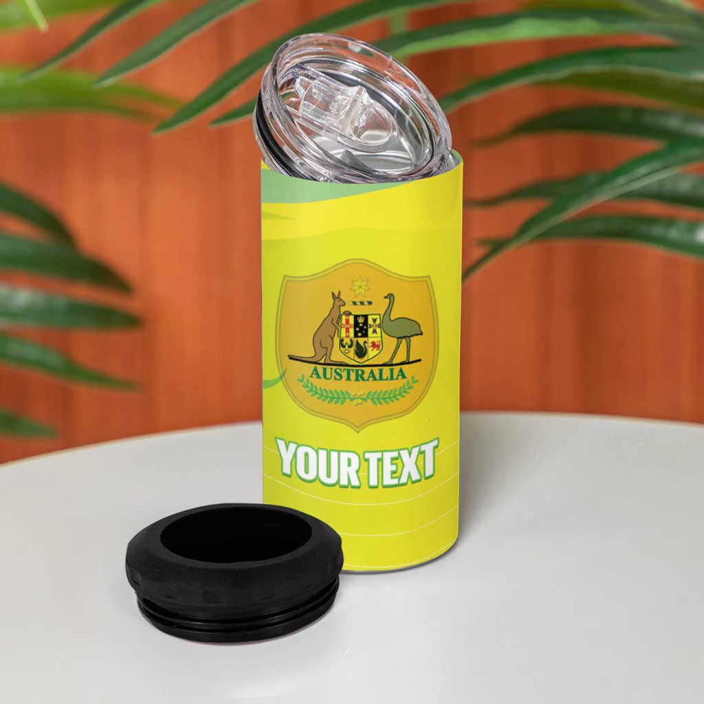 Custom Australia Soccer 2026 4 in 1 Can Cooler Tumbler Come On Matildas