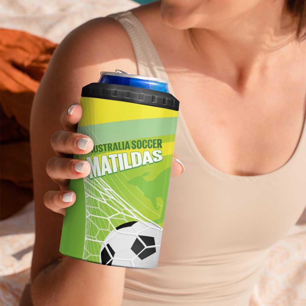 Custom Australia Soccer 2026 4 in 1 Can Cooler Tumbler Come On Matildas