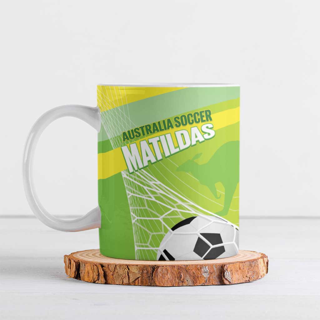 Custom Australia Soccer 2026 Ceramic Mug Come On Matildas