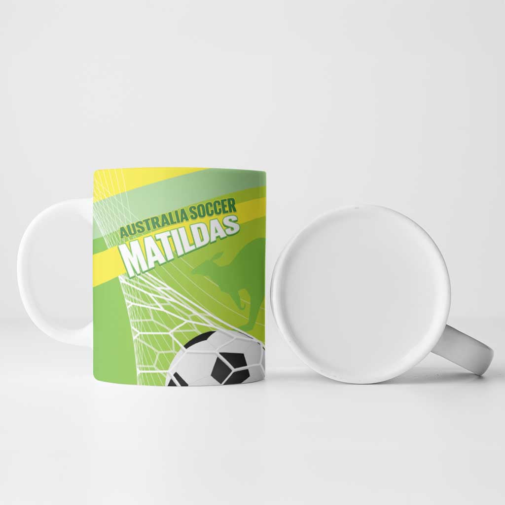 Custom Australia Soccer 2026 Ceramic Mug Come On Matildas
