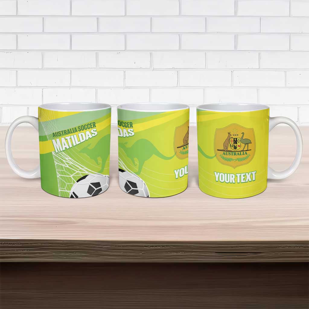 Custom Australia Soccer 2026 Ceramic Mug Come On Matildas