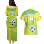 Custom Australia Soccer 2026 Couples Matching Puletasi and Hawaiian Shirt Come On Matildas