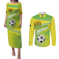 Custom Australia Soccer 2026 Couples Matching Puletasi and Long Sleeve Button Shirt Come On Matildas