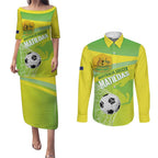Custom Australia Soccer 2026 Couples Matching Puletasi and Long Sleeve Button Shirt Come On Matildas