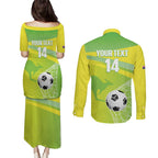 Custom Australia Soccer 2026 Couples Matching Puletasi and Long Sleeve Button Shirt Come On Matildas
