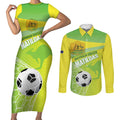 Custom Australia Soccer 2026 Couples Matching Short Sleeve Bodycon Dress and Long Sleeve Button Shirt Come On Matildas