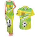 Custom Australia Soccer 2026 Couples Matching Tank Maxi Dress and Hawaiian Shirt Come On Matildas