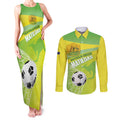 Custom Australia Soccer 2026 Couples Matching Tank Maxi Dress and Long Sleeve Button Shirt Come On Matildas