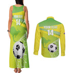 Custom Australia Soccer 2026 Couples Matching Tank Maxi Dress and Long Sleeve Button Shirt Come On Matildas
