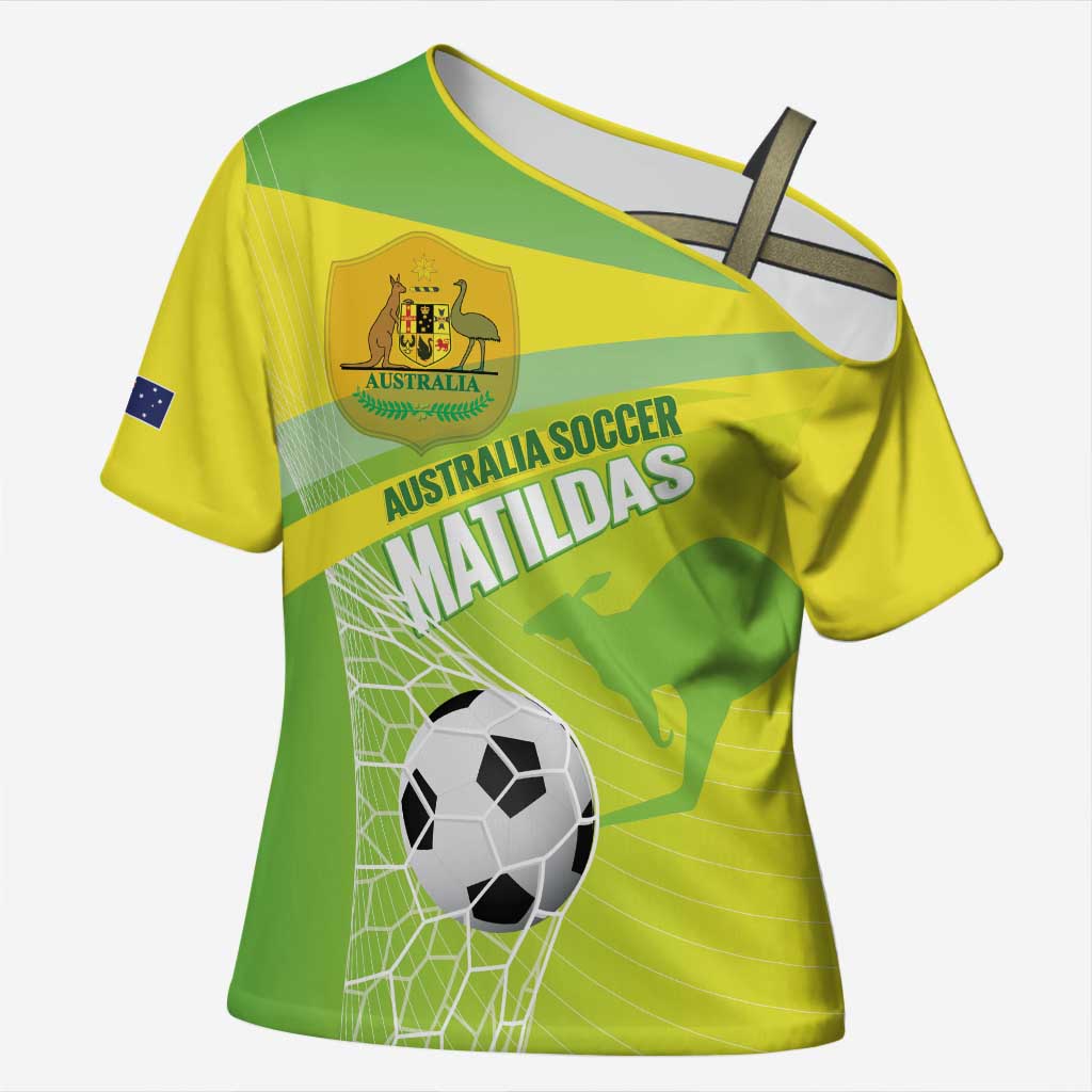 Custom Australia Soccer 2026 Cross Shoulder Shirt Come On Matildas