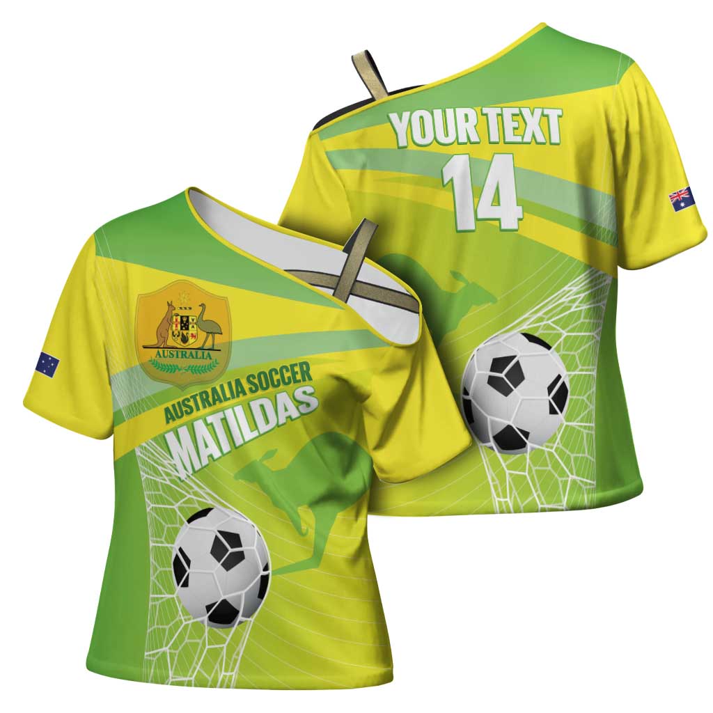 Custom Australia Soccer 2026 Cross Shoulder Shirt Come On Matildas