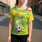 Custom Australia Soccer 2026 Cross Shoulder Shirt Come On Matildas
